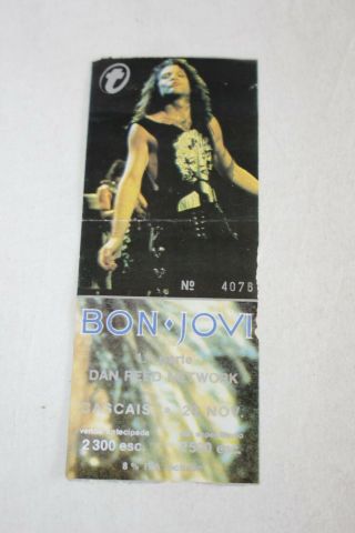 Bon Jovi - Portugal Concert Ticket 90 