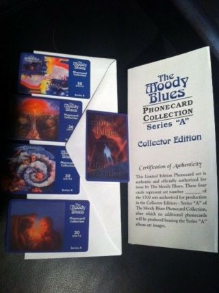 Moody Blues Album Art Collectible Phonecard Set - Unframed