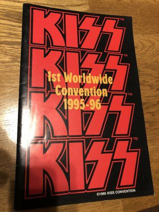 Kiss 1st Worldwide Convention 1995 - 1996 Program Signed By Bruce Kulick