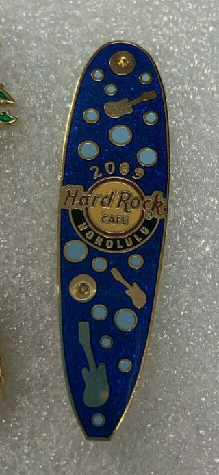 Set of 4 Hard Rock Cafe Pins.  Maui,  San Diego,  Honolulu 5
