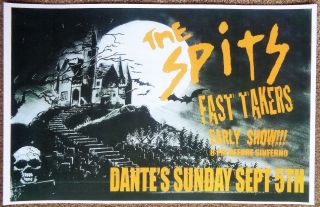The Spits 2010 Gig Poster Portland Oregon Concert