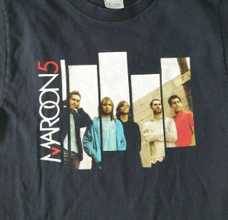 Maroon 5 Concert T Shirt 2004 Tour Small Black Adam Levine