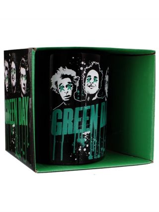 Green Day Mug Drips Boxed Black 3