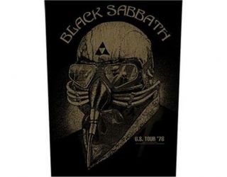 Official Licensed - Black Sabbath - Us Tour 78 Sew On Back Patch Metal Rock Ozzy