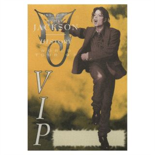 Michael Jackson Authentic Vip 1996 - 1997 Tour Backstage Pass