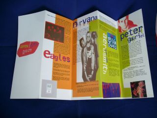 Rare 1994 Geffen/dgc Promo Folder Flyer Nirvana Eagles Aerosmith Edie Brickell