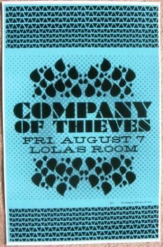 Company Of Thieves 2009 Gig Poster Portland Oregon Concert