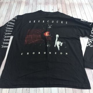 Akercocke Choronzon 2008 Metal Band Tour T Shirt Size L Long Sleeve Earache