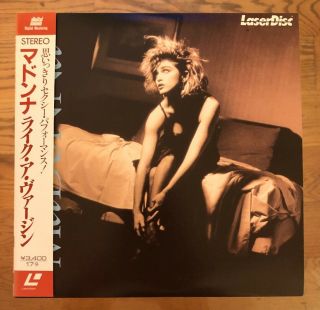 Madonna The Videos (like A Virgin,  3) Japan 1984 Laserdisc No Promo Tickets