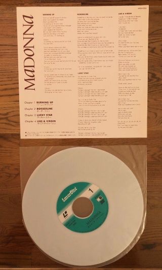MADONNA The Videos (Like A Virgin,  3) Japan 1984 Laserdisc NO Promo Tickets 3