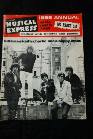 1966 Musical Express (nme) Annual Rolling Stones Beatles Elvis The Who Etc