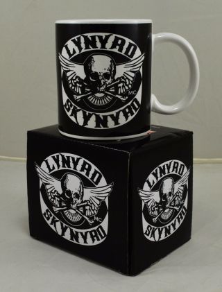 Officially Licensed Boxed Lynyrd Skynyrd Ceramic Mug Music Gift Biker Logo