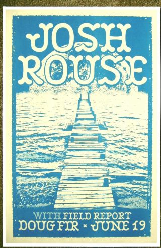 Josh Rouse 2013 Gig Poster Portland Oregon Concert