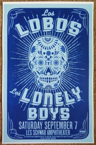 Los Lobos / Los Lonely Boys 2013 Poster Gig Bend Oregon Concert