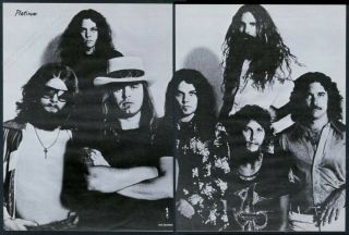 1977 Lynyrd Skynyrd Big Photo Street Survivors Platinum Record Trade Print Ad
