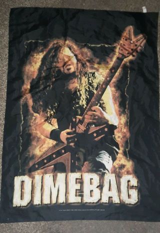 Pantera Dimebag Darrell Fire Tapestry Cloth Poster Flag Wall Banner
