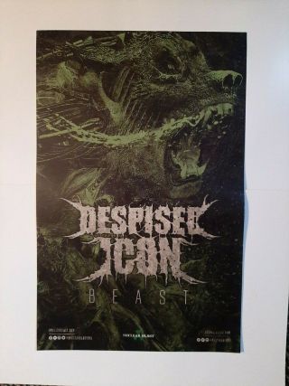 Despised Icon - Beast Promo Tour Poster 11 " X 17 "