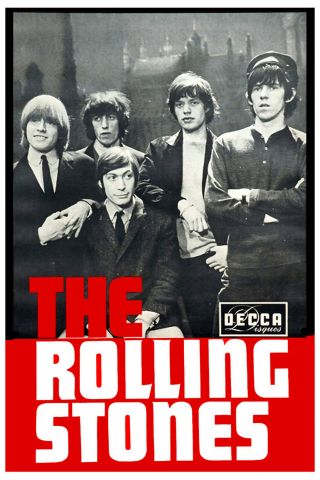 Brit Rock: The Rolling Stones Decca Group Photo Promotional Poster 1965 13x19
