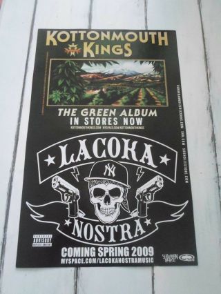 Kottonmouth Kings Concert Poster The Green Album La Coka Nostra 11 " X17 "