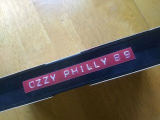 Vtg Ozzy Rare Live Concert Video Vhs Cassette Tape Philly,  Pa 1989