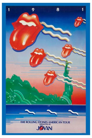 Mick Jagger & The Rolling Stones American Tour Poster 1981 Promotional 13x19