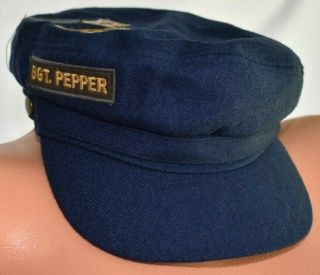 Junk Food (the Beatles) Cap Navy Twill Emb Patch Fisherman Sgt Peppers Club Band
