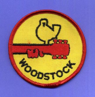 Woodstock Vintage 3 " Cloth Sew On Patch Cool Colorful Hippy Jimi Hendrix