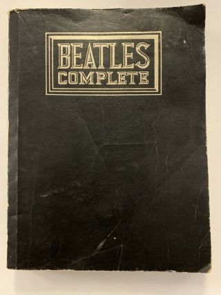 Beatles Complete Song Book Piano Guitar Vocals 479 Pages 1979 Printing Vg
