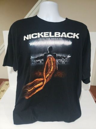 Nickelback Feed The Machine 2017 Concert Tour Graphic T Shirt Size 3xl
