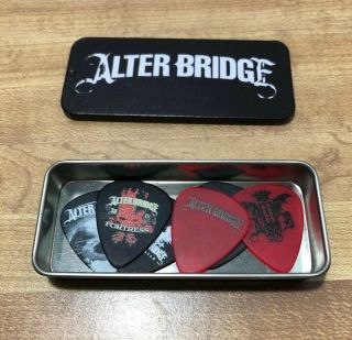Alter Bridge Set Of 6 Guitar Picks Myles Kennedy 2016 Dunlop Tin Case