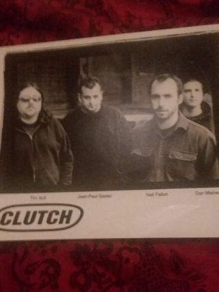 Clutch B&w 8x10 Promo Photo Picture 2004,  Kyuss,  Fu Manchu
