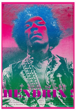 Rock: Jimi Hendrix Experience At Toronto Concert Poster 1969 13x19