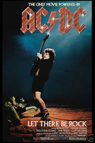 Ac/dc Let There Be Rock Usa Movie Poster 1980