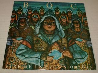 Blue Oyster Cult Fire Of Unknown Origins Columbia Lp Record Vg,  /nm -,  Insert