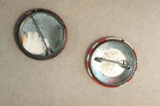 2 rare Vintage Metal Pinback Button Pins Bruce Springsteen 1.  5 
