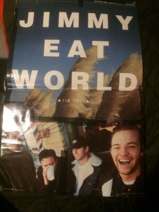 Jimmy Eat World - Static Prevails Promo Poster Rare Emo Get Up Kids Mineral Rock