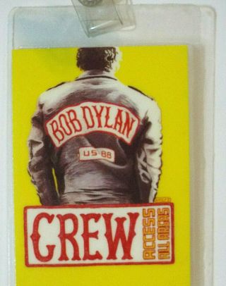 Authentic Vintage Bob Dylan Backstage Pass - 