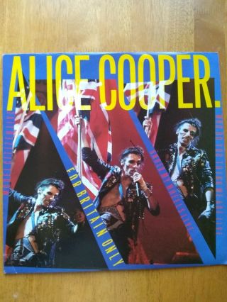 Vtg Alice Cooper Rare 1982 Vinyl Lp 12 " Lp Ep For Britain Only Live,  Etc.  45rpm