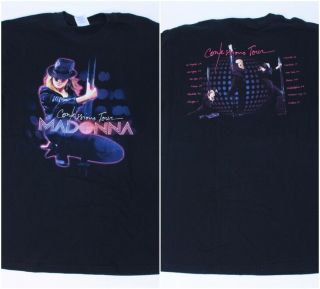 Rare Madonna 2006 Confessions Concert Tour Dates Band Shirt Medium