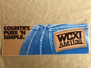 Wcxi Am1130 Bumper Sticker Decal Vintage 80’s Detroit Country Radio Car Racing