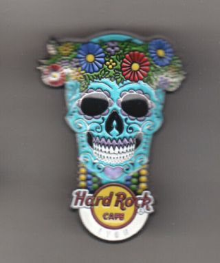 Hard Rock Cafe Pin: Lyon 3d Colorful Sugar Skull Le200