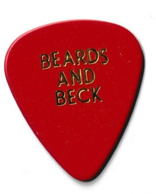 Jeff Beck Tour Guitar Pick Red/gold Clapton Zz Top Cd Lp Vinyl Concert Ticket