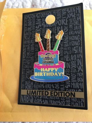 Hard Rock Hotel & Casino Atlantic City Limited Edition Happy Birthday Pin