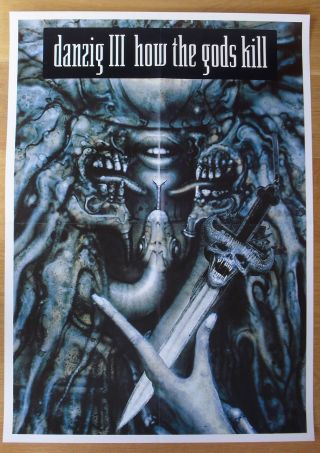 Danzig How The Gods Kill Vintage Poster Punk Misfits