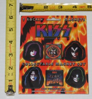 Kiss Band 1978 Solo Albums Destroyer Rock And Roll Over Magnet Set 2000