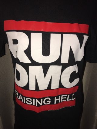 Run Dmc Raising Hell Top Ten X Bravado Black Red Adult Men’s Medium T - Shirt