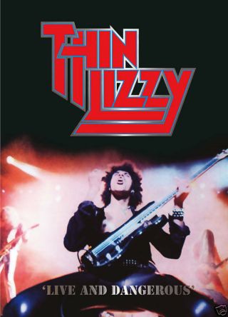 Thin Lizzy Live And Dangerous Poster Ireland Rock