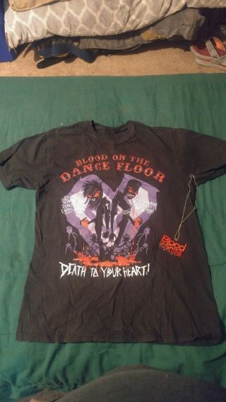 Botdf Blood On The Dance Floor,  Death To Your Heart T - Shirt Xl (necklace)