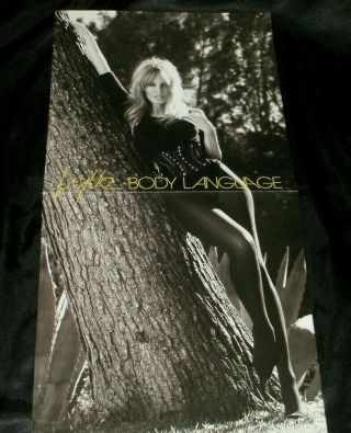 Kylie Minogue Body Language 12x24 In Store Promo Poster Flat 2004 Album Release