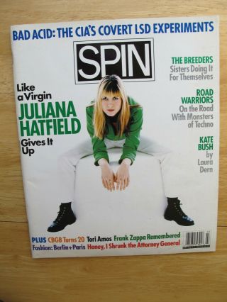 Kate Bush Juliana Hatfield Tori Amos Frank Zappa Breeders Spin Mag March 1994